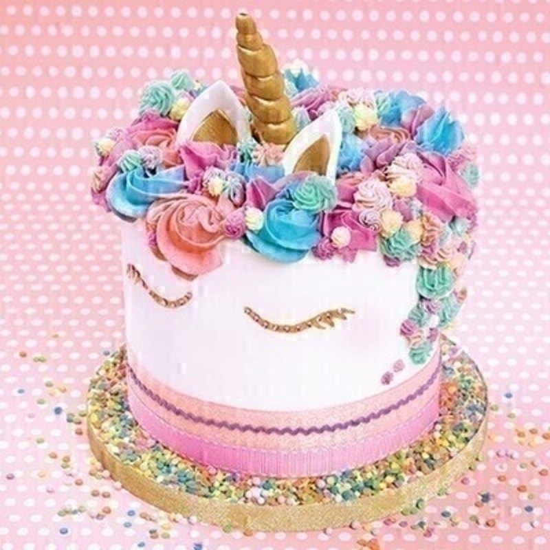 Unicorn Cake Blank Greetings Card By Paper Rose Gifts Liverpool Florist L18 Booker Flowers And Gifts Liverpool